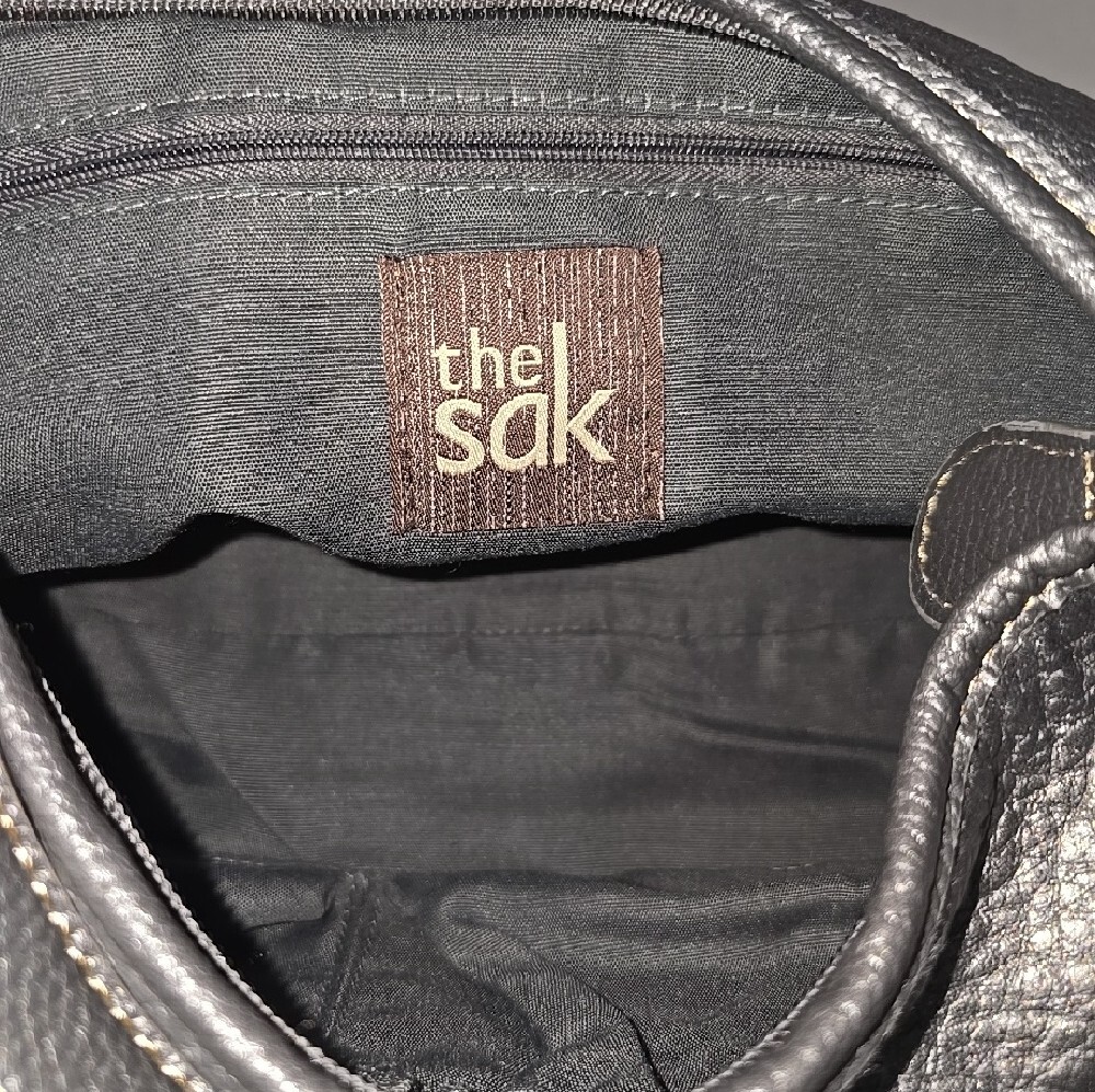 The Sak Metallic Pewter Classic Pebbled Leather Shoulder Bag - Picture 10 of 11